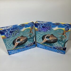 Lot of 2 Bestway H2o Go Inflatable High Velocity Tire Tube Swim Ring LARGE 47"